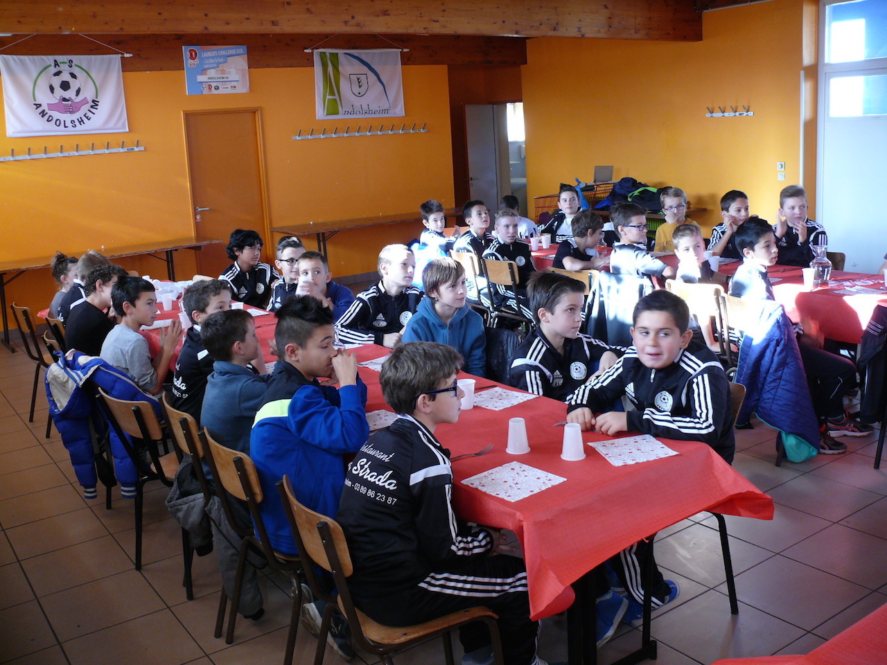 As Andolsheim fête Noël club-house 3 équipes U13
